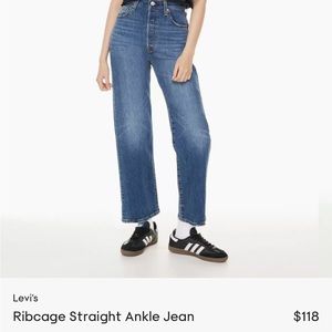 Levi’s ribcage ankle straight jean ✨ size 28